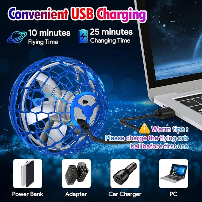 juguetes de bola de orbe volador, juguete mejorado 2025, bola flotante, boomerang, mosca, spinner controlado a mano, mini dron cósmico, globo cósmico, juguetes geniales para niños y niñas de 6, 7, 8