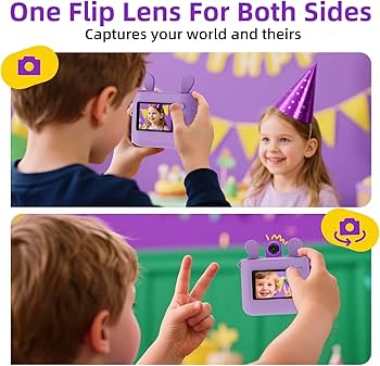 ORGSTA Cámara de impresión instantánea para niños y niñas, cámara digital HD de 1080P con 3 rollos de papel de impresión y tarjeta de 32G, juguetes de regalo de cumpleaños de Navidad para niños de 3 a