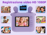 ORGSTA Cámara de impresión instantánea para niños y niñas, cámara digital HD de 1080P con 3 rollos de papel de impresión y tarjeta de 32G, juguetes de regalo de cumpleaños de Navidad para niños de 3 a