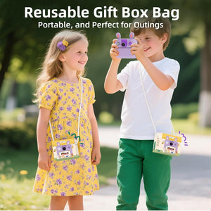 ORGSTA Cámara de impresión instantánea para niños y niñas, cámara digital HD de 1080P con 3 rollos de papel de impresión y tarjeta de 32G, juguetes de regalo de cumpleaños de Navidad para niños de 3 a