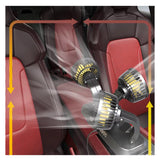Ventilador para Auto Carro de triple cabezal Giratorio 360